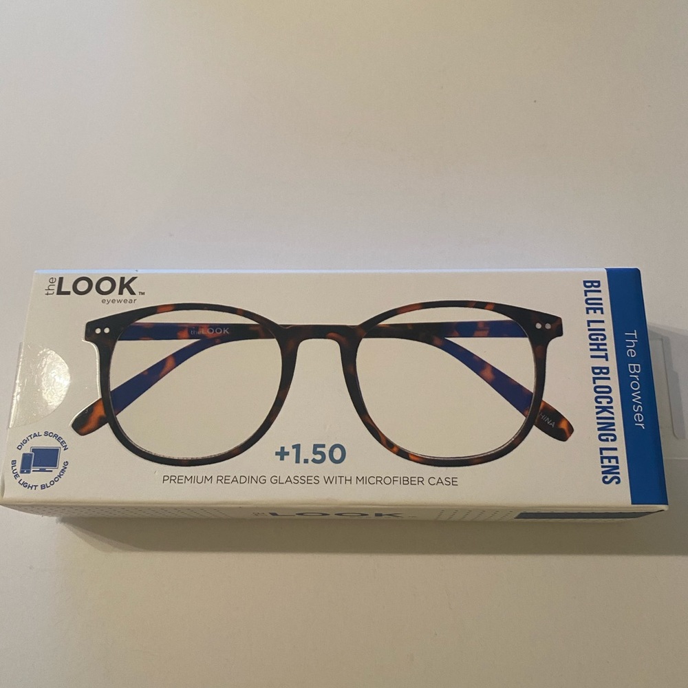 The Look Blue Light Tech Glasses +1.50 Brown